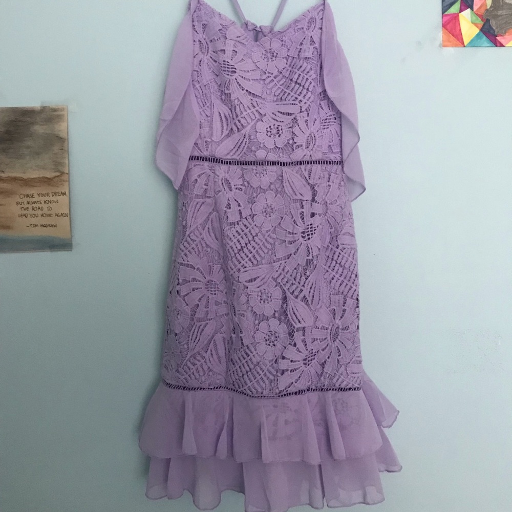 LILAC LACE DRESS